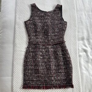 Elegant Tweed Sleeveless Dress
